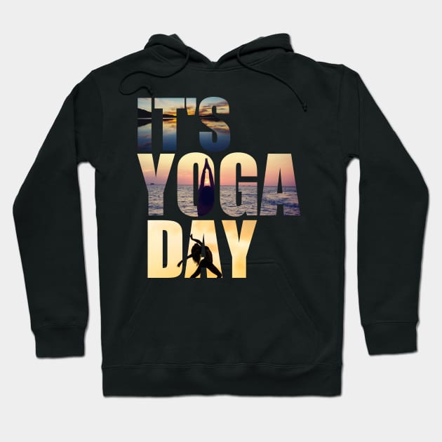 Yoga Made Me Do It Hoodie by Prossori